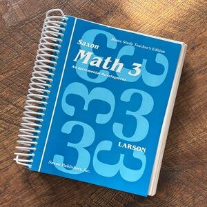 Saxon Math 3 Teacher's Edition Spiral Book